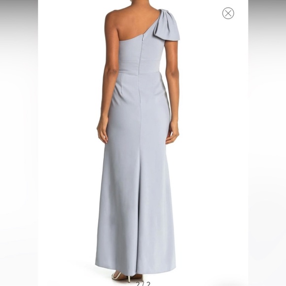 Nwot After Six Dresses After Six Bow One-Shoulder Trumpet Gown sz 10 - Picture 2 of 6